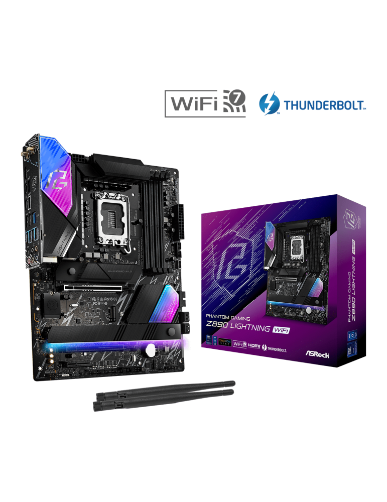 Дънна платка AsRock Phantom Gaming Z890 Lightning WiFi, LGA1851