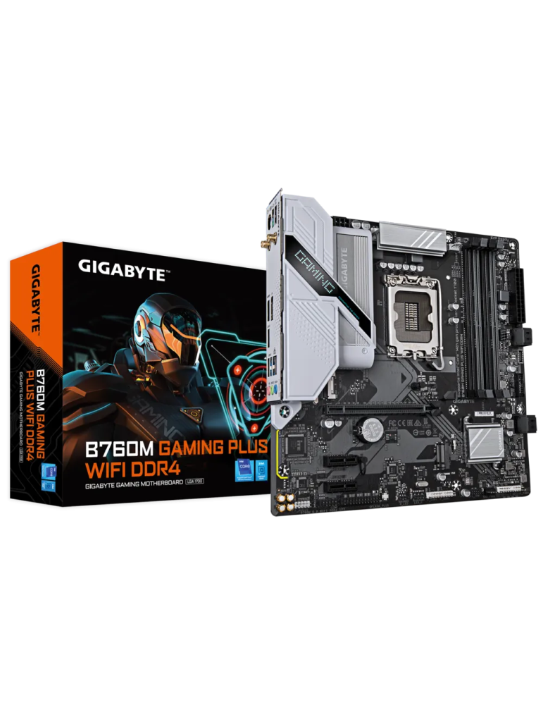 Дънна платка Gigabyte B760M GAMING PLUS WIFI DDR4, LGA1700