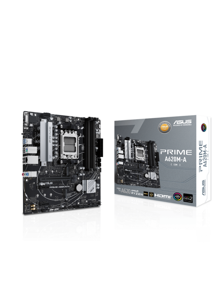 Дънна платка Asus PRIME A620M-A-CSM, AM5 - 90MB1F10-M0EAY0