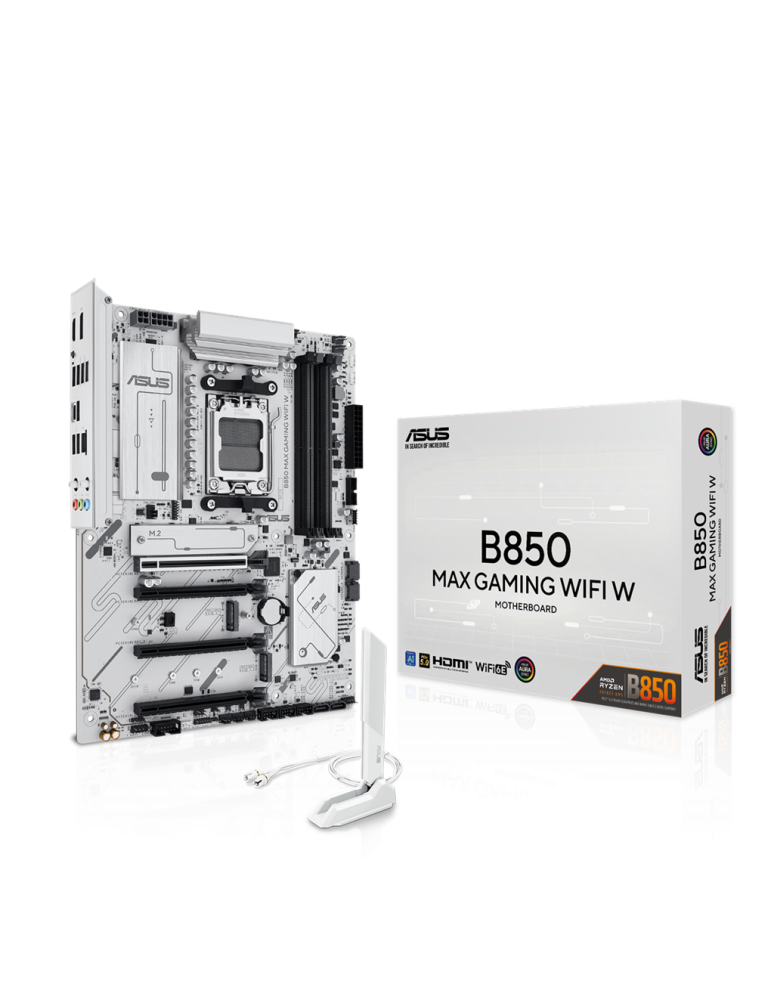 Дънна платка Asus B850 MAX GAMING WIFI W, AM5 - 90MB1M10-M0EAY0