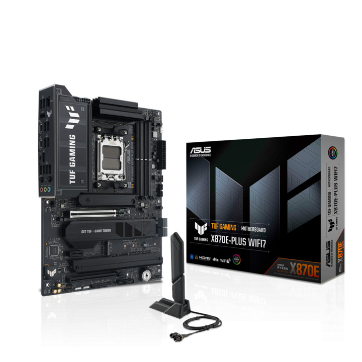 Дънна платка Asus TUF GAMING X870E-PLUS WIF7, AM5 - 90MB1M70-M0EAY0