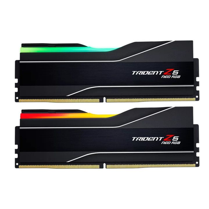 RAM памет G.SKILL 64GB(2x32GB) DDR5 6000MHz  Trident Z5 Neo RGB Black CL26, AMD EXPO - F5-6000J2636H32GX2-TZ5NR