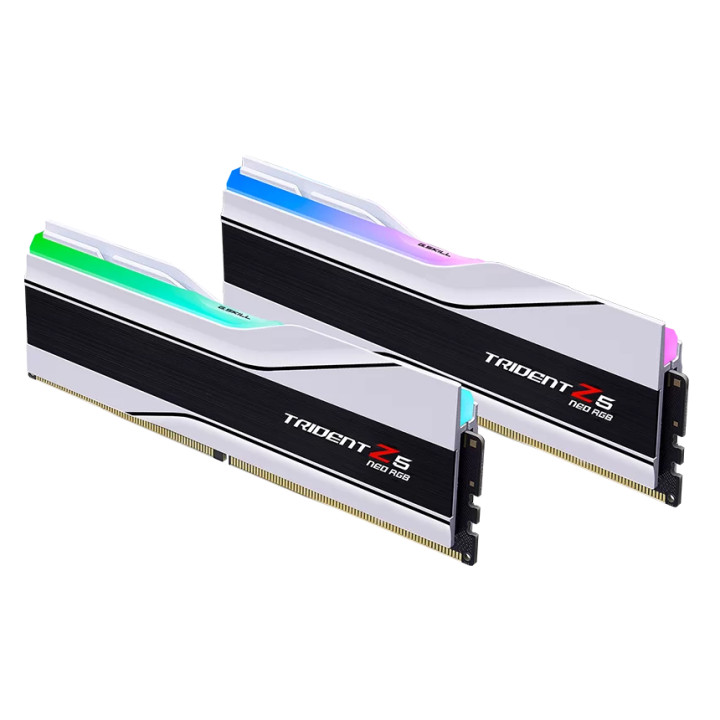 RAM памет G.SKILL 32GB(2x16GB) DDR5 6000MHz Trident Z5 Neo RGB White, CL26, AMD EXPO - F5-6000J2636H16GX2-TZ5NRW