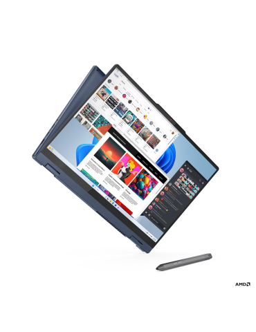 Лаптоп Lenovo IdeaPad 5 2in 1, AMD Ryzen 5 8645HS, 16", 16GB RAM, 512GB SSD, Integrated AMD Radeon 760M Graphics, Win 11 Home - 83DS0009BM