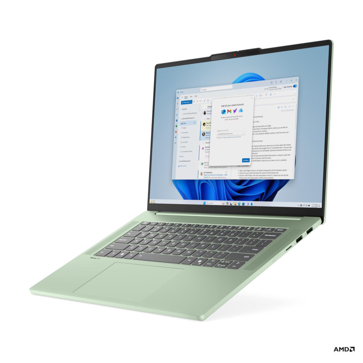 Лаптоп Lenovo IdeaPad SLIM 5 15, AMD Ryzen 7 7735HS, 15.3", 16GB RAM, 512GB SSD, Integrated AMD Radeon 680M Graphics - 83J30054BM