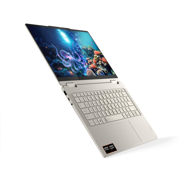 Лаптоп Lenovo Yoga 7 2in 1, AMD Ryzen AI 5 340, 14", 24GB RAM, 1TB SSD, Integrated AMD Radeon 840M Graphics, Win 11 Home - 83JR000XBM