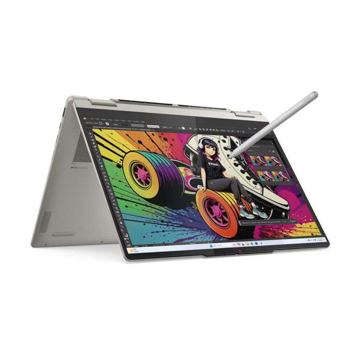Лаптоп Lenovo Yoga 7 2in 1, AMD Ryzen AI 5 340, 14", 24GB RAM, 1TB SSD, Integrated AMD Radeon 840M Graphics, Win 11 Home - 83JR000XBM