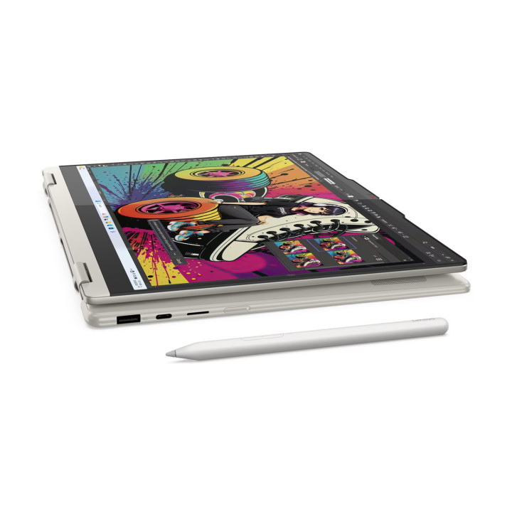 Лаптоп Lenovo Yoga 7 2in 1, AMD Ryzen AI 5 340, 14", 24GB RAM, 1TB SSD, Integrated AMD Radeon 840M Graphics, Win 11 Home - 83JR000XBM