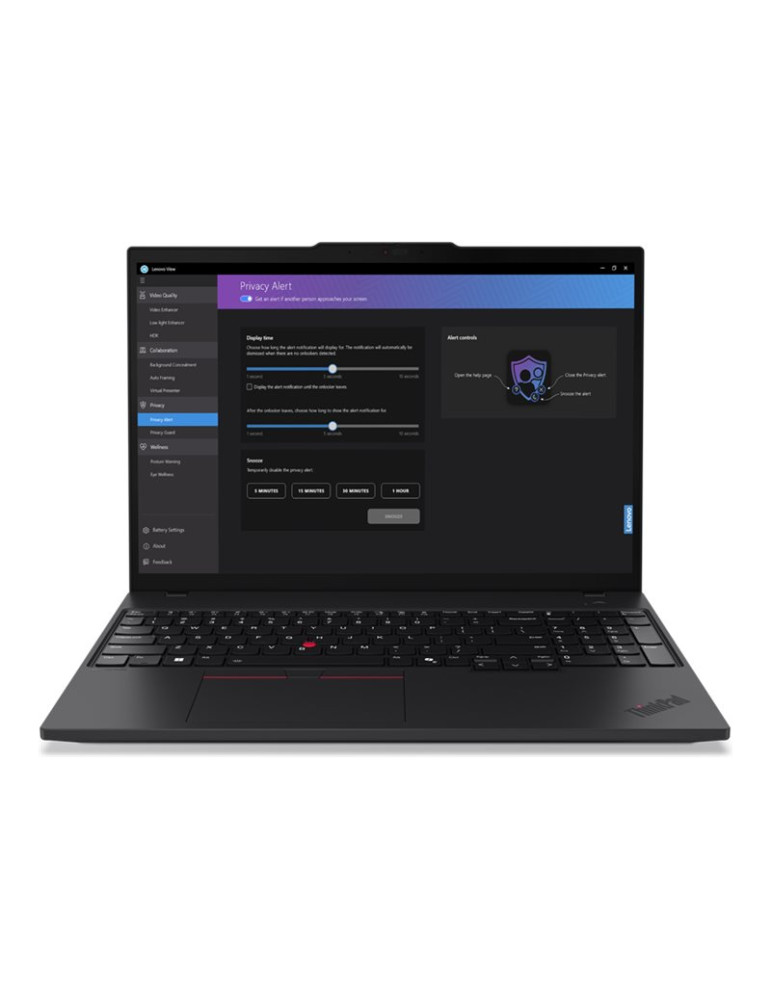 Лаптоп Lenovo ThinkPad T16 G3 Intel Core Ultra 5 125U, 16", 16GB RAM, 512GB SSD, Win 11 Pro - 21MN00B6BM