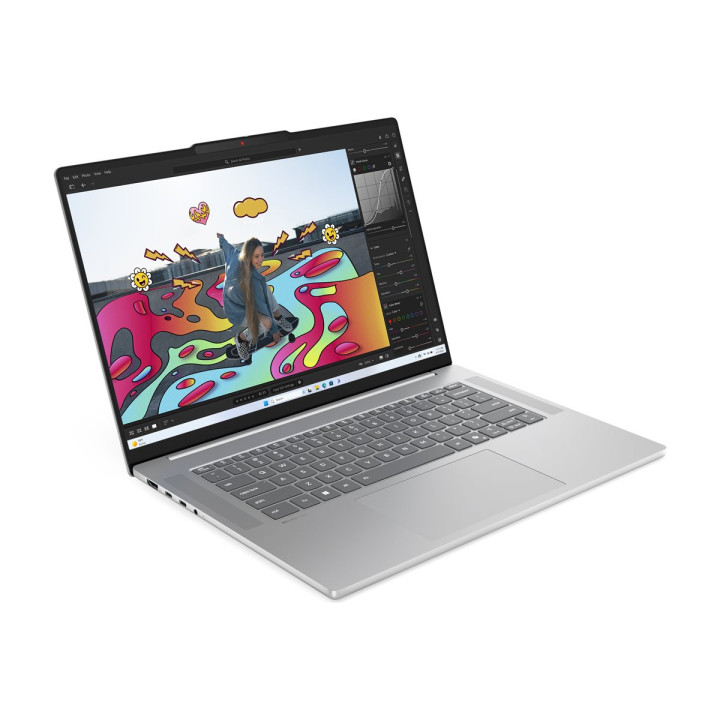 Лаптоп Lenovo IdeaPad Slim 5, AMD Ryzen 5 7535HS, 15.3" WUXGA 300N sRGB, 16GB DDR5 RAM, 512GB SSD, no OS, Cloud Grey - 83J3002ABM