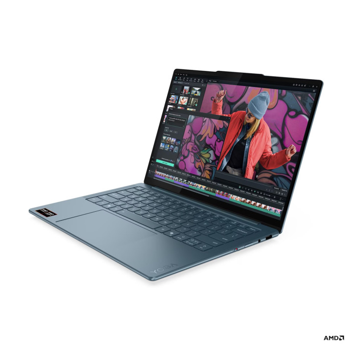 Лаптоп Lenovo Yoga SLIM 7, AMD Ryzen AI 7 350, 14", 32GB RAM, 1TB SSD, Integrated AMD Radeon 860M Graphics, Win 11 Home - 83JY0043BM