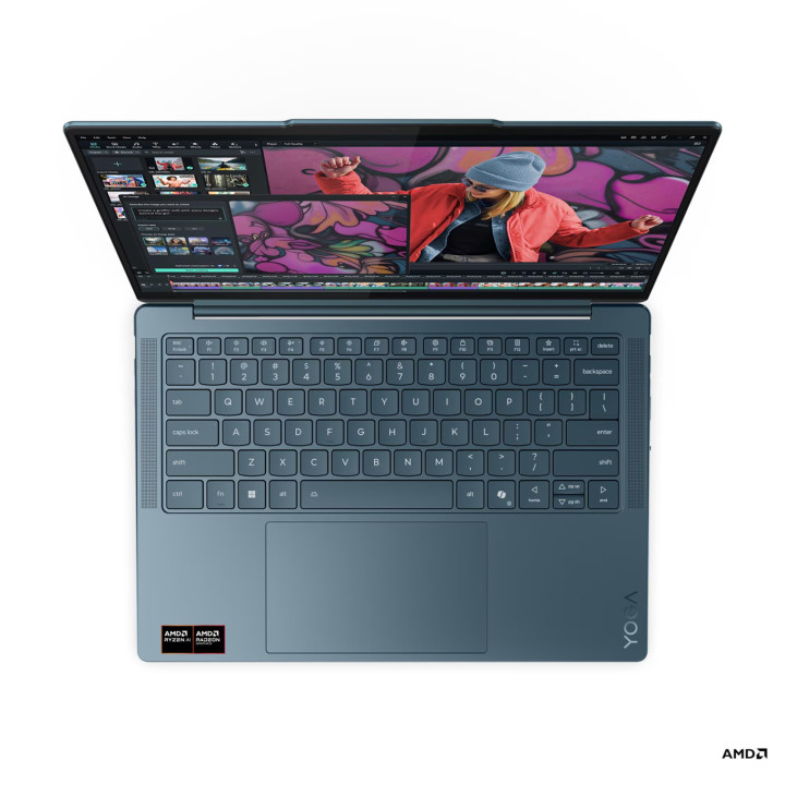 Лаптоп Lenovo Yoga SLIM 7, AMD Ryzen AI 7 350, 14", 32GB RAM, 1TB SSD, Integrated AMD Radeon 860M Graphics, Win 11 Home - 83JY0043BM