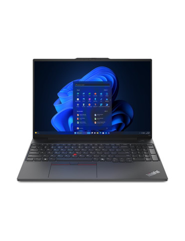 Лаптоп Lenovo ThinkPad E16 AMD G2, AMD Ryzen 5 7535HS, 16", 32GB RAM, 1TB SSD UMA, no OS - 21M5001TB SSDM