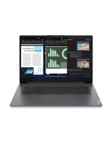 Лаптоп Lenovo V17 G4 IRU, 17.3" FHD Intel Core i5-13420H, 16GB(8GB on board) DDR4 RAM, 512GB SSD - 83A2003KRM