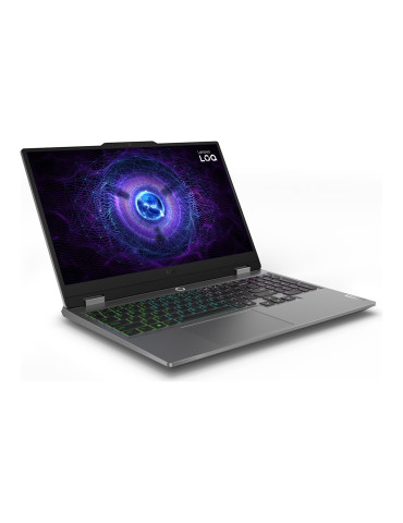 Лаптоп Lenovo LOQ Gaming, Intel Core i5-12450HX, 15.6" FHD 300N 144Hz sRGB, 24GB DDR5 RAM, 512GB SSD, RTX 4060 8GB, no OS, Luna Grey - 83GS00C4BM