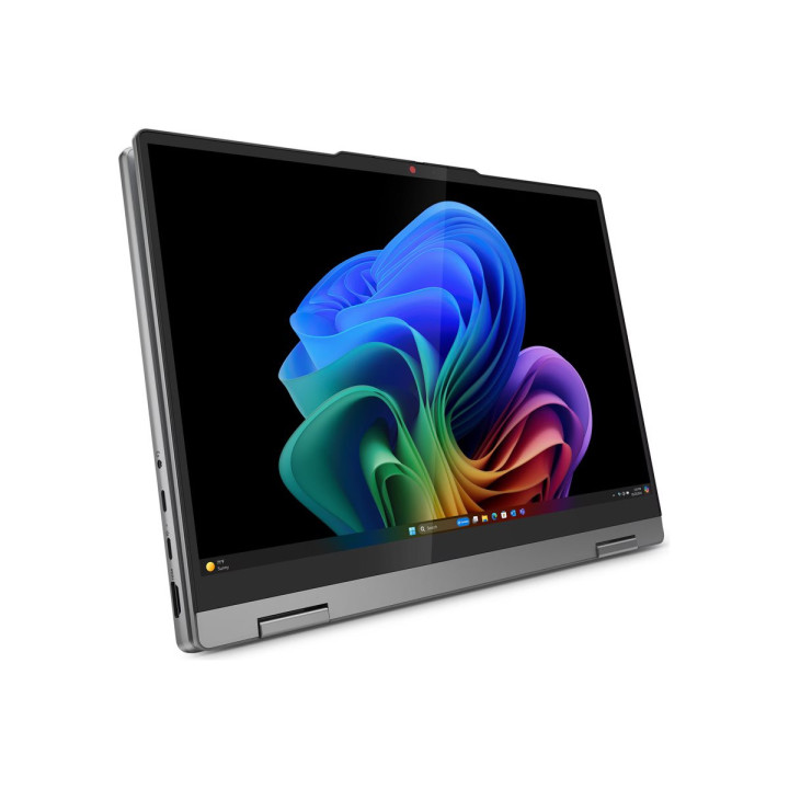 Лаптоп Lenovo IdeaPad 5 2in 1, Qualcomm Snapdragon X1P42100, 14" WUXGA OLED 400N Touch, 16GB DDR5 RAM, 1TB SSD, Win 11 Home, Luna Grey   Pen - 83GH002CBM