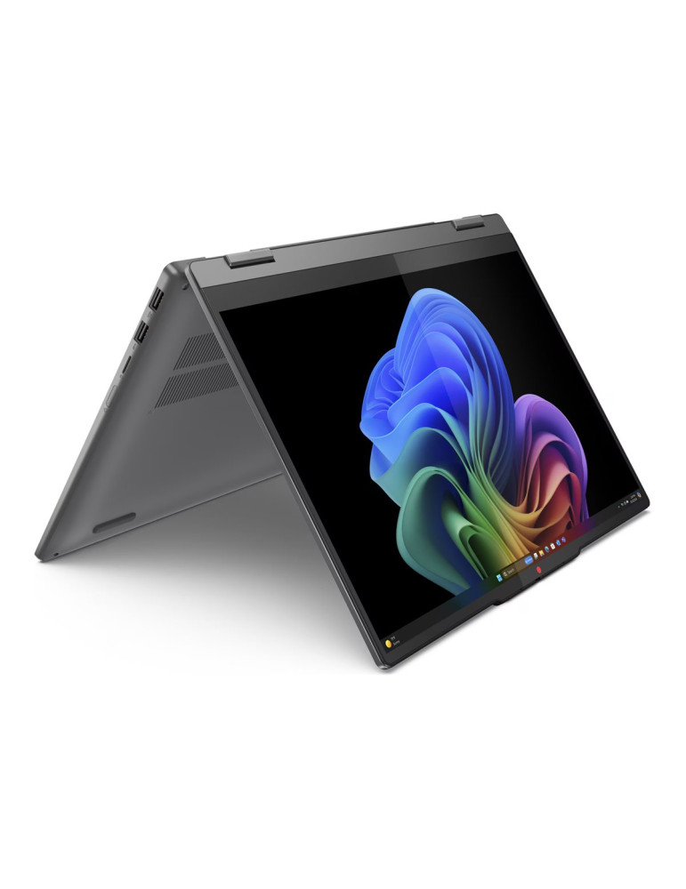 Лаптоп Lenovo IdeaPad 5 2in 1, Qualcomm Snapdragon X1P42100, 14" WUXGA OLED 400N Touch, 16GB DDR5 RAM, 1TB SSD, Win 11 Home, Luna Grey   Pen - 83GH002CBM