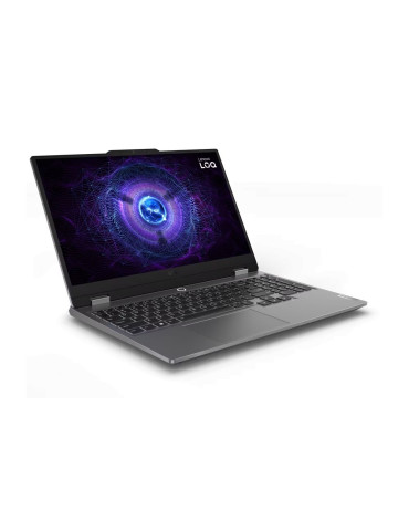 Лаптоп Lenovo LOQ Gaming Intel Core i5-12450H, 15.6" FHD 144Hz sRGB, 16GB DDR5 RAM, 512GB SSD, RTX 4060 8GB, no OS, Luna Grey - 83GS00C6BM