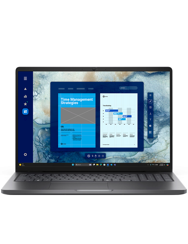 Лаптоп Dell Pro 16 PC16250, Intel Core 5 120U, 16.0" FHD AG, 8GB DDR5 RAM, 512GB SSD, Integrated Intel Graphics, WiFi BT, HDR Cam Mic, EN Backlit KBD, FPR, Ubuntu - PC16250_I58G512GF_UBU_US