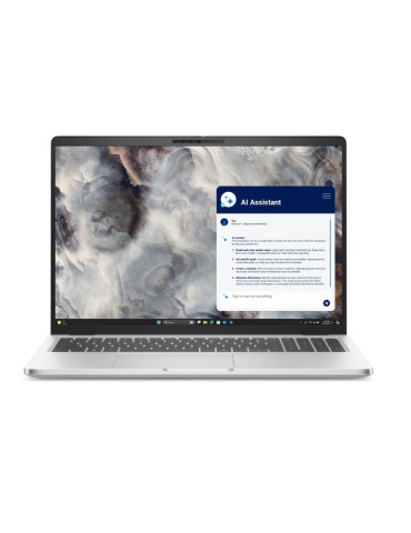 Лаптоп Dell Pro 16 Plus PB16250, Intel Core Ultra 7 255U, 16.0" FHD  1920x1200, AG 300 nit, 16GB DDR5 RAM, 512GB SSD, FHD HDR   IR Cam, FPR, Wi-Fi 6E, Backlit Kb, Win11 Pro, Aluminum - BTO105_PB16250_EMEA
