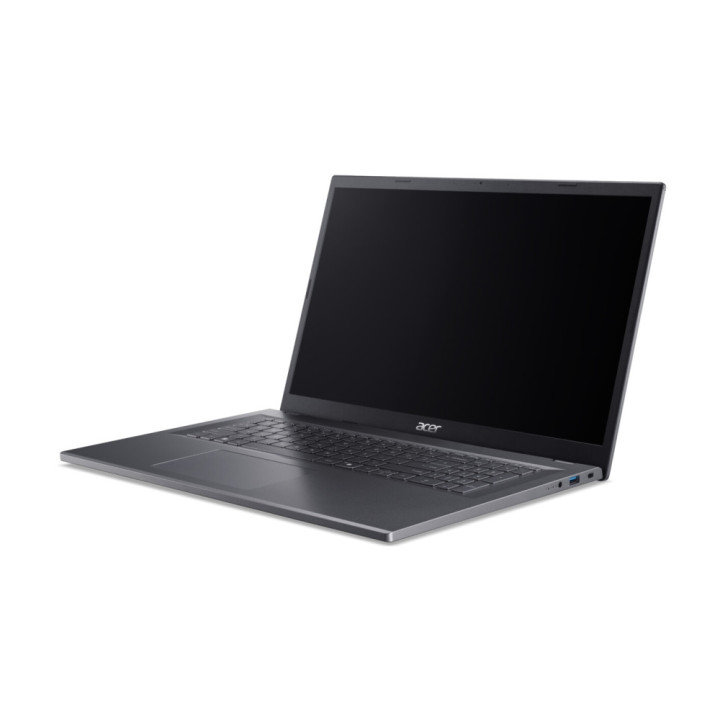 Лаптоп Acer Aspire 17, A17-51M-542K, Intel Core i5-1334U, 17.3" FHD 1920x1080 IPS slim bezel LCD, 16GB DDR5 RAM, 512GB SSD, Intel UMA, FHD Cam, WiFi 6E, BT 6E, Win 11 Home, Steel Gray - NX.KZVEX.001