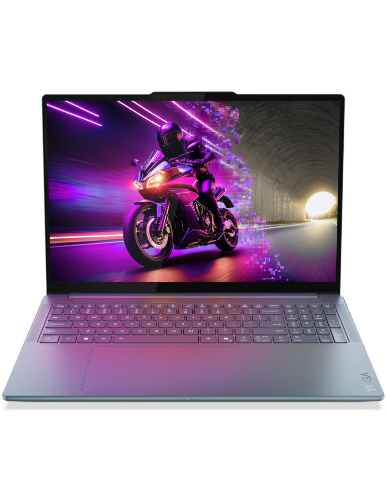 Лаптоп Lenovo Yoga Pro 9, Intel Core Ultra 7 255H, 16" 2.8K OLED 500N 120Hz, 64GB DDR5x RAM, 2TB SSD, Nvidia Geforce RTX5070 8GB, Win 11 Home, Tidal Teal - 83L0000PBM