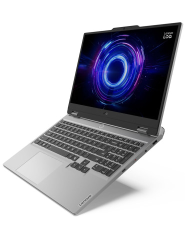 Лаптоп Lenovo LOQ, Intel Core i5-13450HX, 15.6" FullHD 144Hz sRGB, 24GB DDR5 RAM, 512GB SSD, Nvidia Geforce RTX5060 8GB, no OS, Luna Grey - 83JE00A3BM