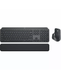 Комплект безжична клавиатура и мишка Logitech MX Keys S Combo USB-C rechargeable US, USB 920-011614 - черна
