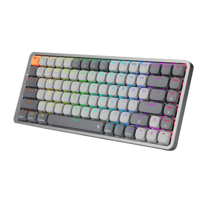 Bluetooth механична геймърска клавиатура Redragon Azure Red Switch, сива - K652GG-RGB-PRO