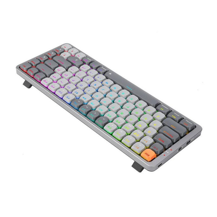 Bluetooth механична геймърска клавиатура Redragon Azure Red Switch, сива - K652GG-RGB-PRO
