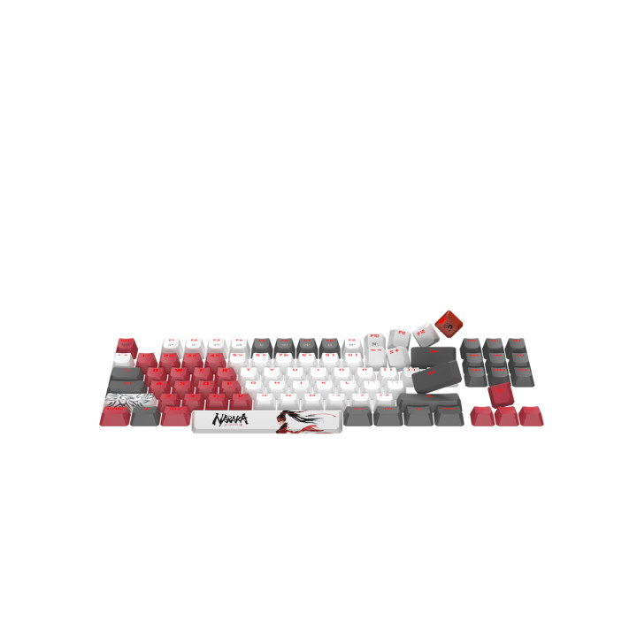Геймърска механична клавиатура А4tech Bloody Naraka S87 TKL Backlit red switch, USB - A4-KEY-S87-NARAKA