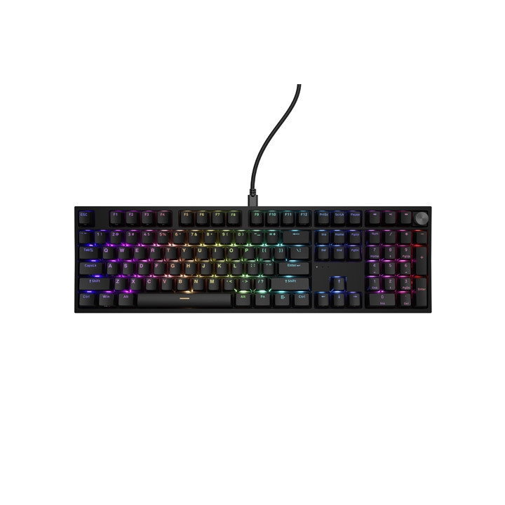 Механична геймърска клавиатура Thor 404 Black RGB Backlight Outemu Peach Silent, US Layout - NKG-2298