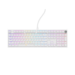Механична геймърска клавиатура Thor 404 White RGB Backlight Gateron Peach Silent, US Layout - NKG-2300