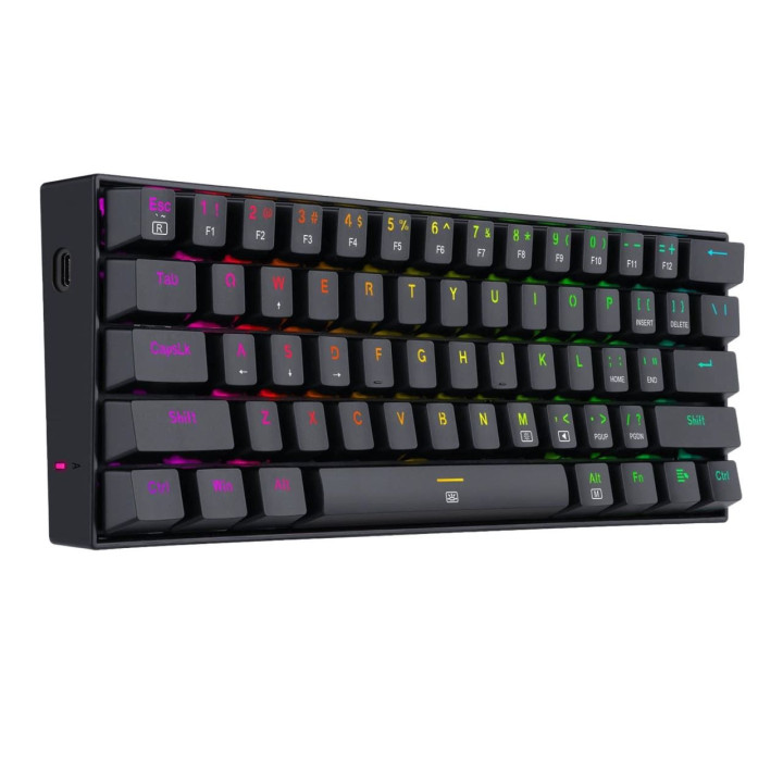 Механична геймърска клавиатура Redragon Dragonborn,  red switches - K630RGB-1-BK