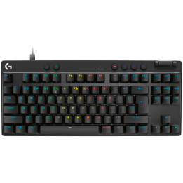 Геймърска клавиатура Logitech PRO X TKL RAPID, Analog Switches, LIGHTSYNC RGB lighting, BLACK, US INT'L, USB - EMEA28i-935 - LINEAR - 920-013233