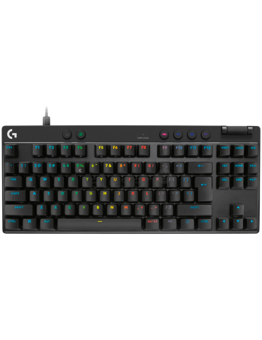 Геймърска клавиатура Logitech PRO X TKL RAPID, Analog Switches, LIGHTSYNC RGB lighting, BLACK, US INT'L, USB - EMEA28i-935 - LINEAR - 920-013233