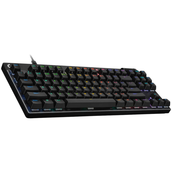 Геймърска клавиатура Logitech PRO X TKL RAPID, Analog Switches, LIGHTSYNC RGB lighting, BLACK, US INT'L, USB - EMEA28i-935 - LINEAR - 920-013233