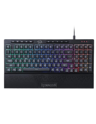 Геймърска клавиатура Redragon Shiva K515-RGB с RGB подсветка, черна