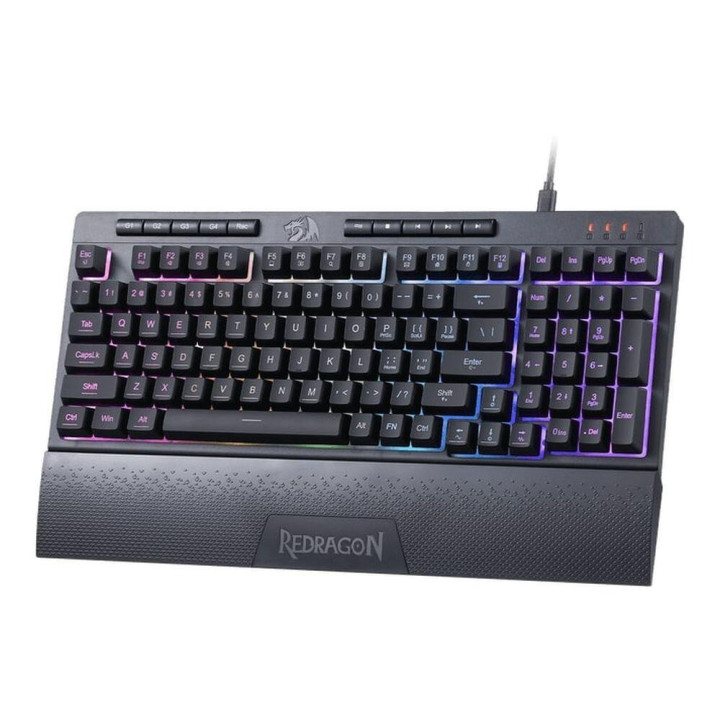 Геймърска клавиатура Redragon Shiva K515-RGB с RGB подсветка, черна