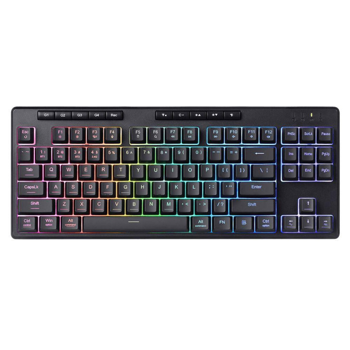 Геймърска клавиатура Redragon Shiva TKL K516-RGB с RGB осветление, черна