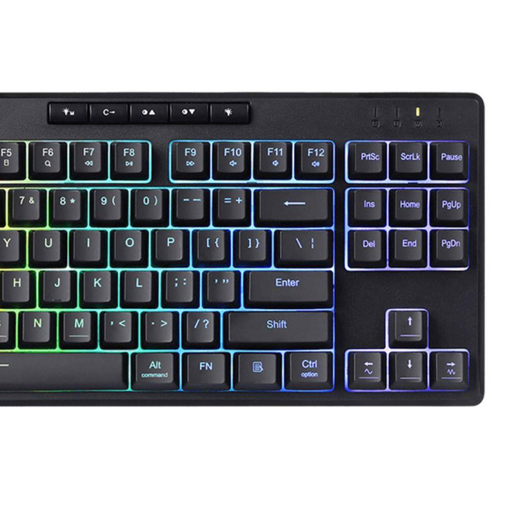 Геймърска клавиатура Redragon Shiva TKL K516-RGB с RGB осветление, черна