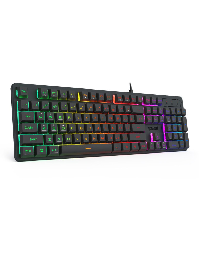 Геймърска клавиатура Redragon Netherbane K521-R с RGB осветление, черна