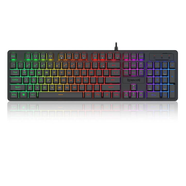 Геймърска клавиатура Redragon Netherbane K521-R с RGB осветление, черна