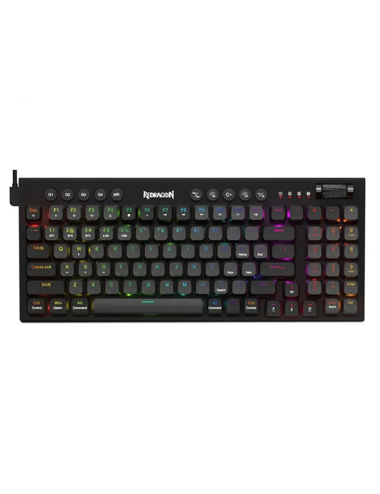 Геймърска механична клавиатура Redragon Sion K653-RGB RGB осветление red switches, черна