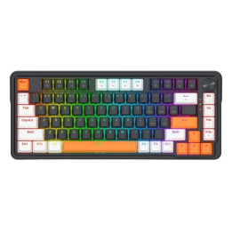 Геймърска механична клавиатура Redragon Landshaker K714BWO-RGB с RGB осветление, черно/бяло