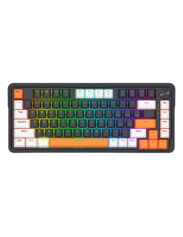 Геймърска механична клавиатура Redragon Landshaker K714BWO-RGB с RGB осветление, черно/бяло