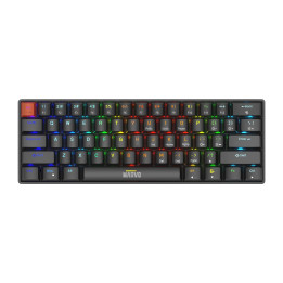 Геймърска механична клавиатура Marvo Saber 61 KG933G, 61 keys, Red Switches [Linear] - MARVO-KG933G-BK