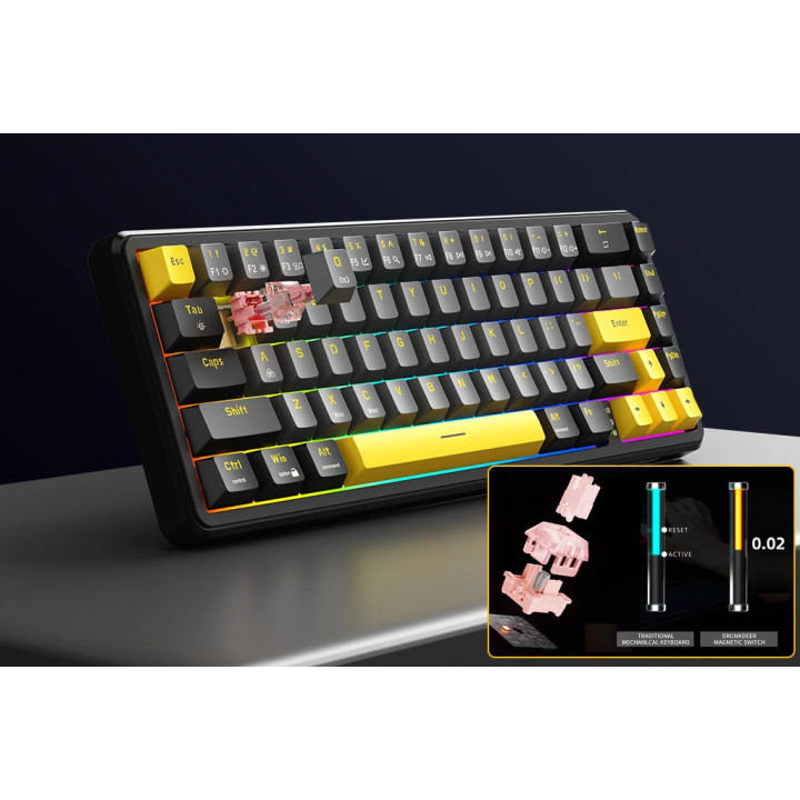 Професионална геймърска механична клавиатура Marvo Magma M40 KG964, 8K, Magnetic Switches [Tactile] - MARVO-KG964
