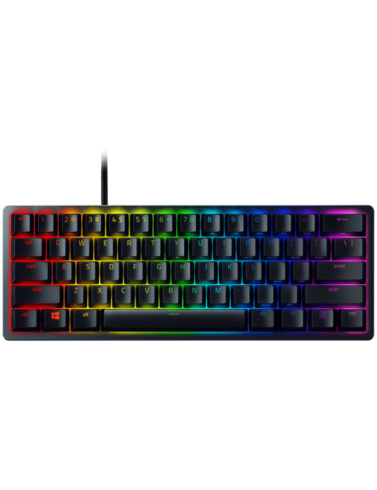 Геймърска клавиатура Razer Huntsman V3 Pro Mini,US Layout, Analog Optical Switch Gen-2, 60% size, Razer Chroma RGB  - RZ03-04990100-R3M1