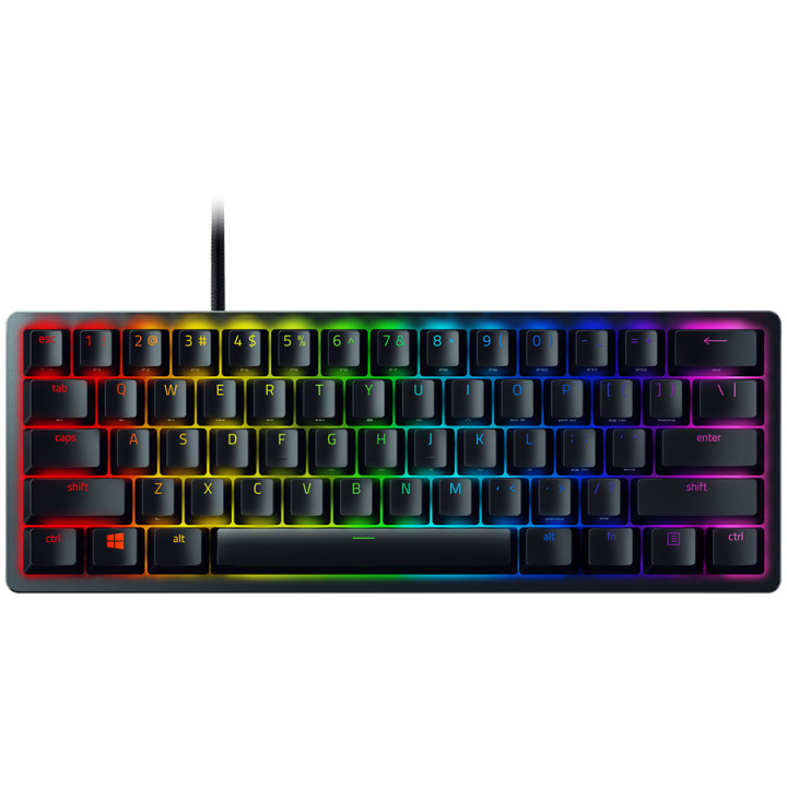 Геймърска клавиатура Razer Huntsman V3 Pro Mini,US Layout, Analog Optical Switch Gen-2, 60% size, Razer Chroma RGB  - RZ03-04990100-R3M1